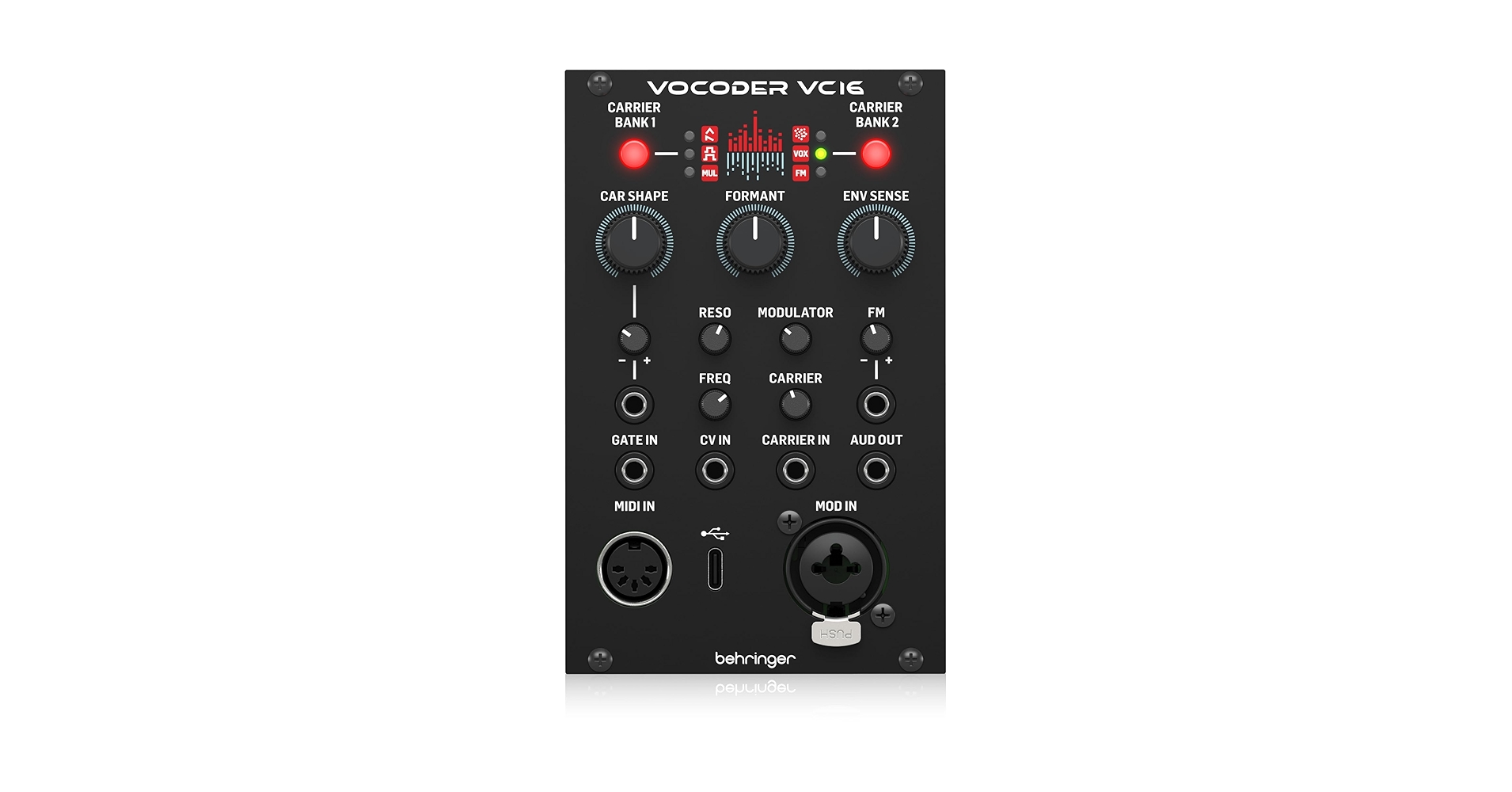 ベリンガー Behringer VOCODER VC16 ユーロラックボコーダー Amazon | BEHRINGER VOCODER VC16 ユーロラック ボコーダーモジュール